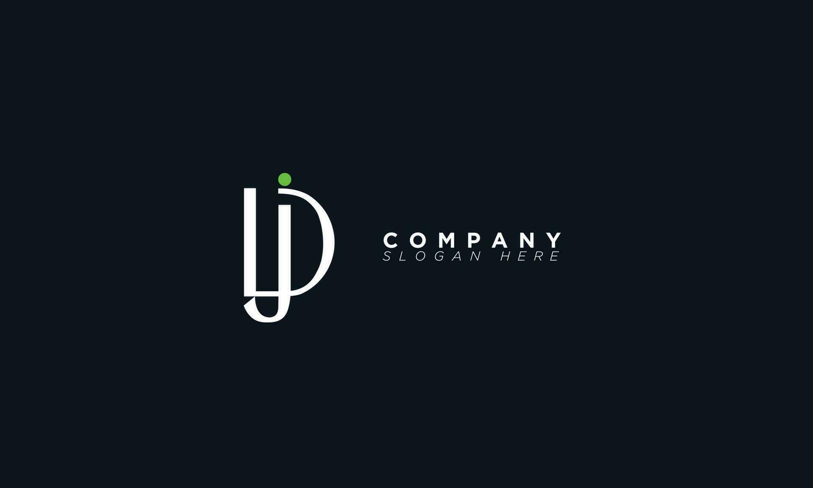 DJ Alphabet letters Initials Monogram logo JD, D and J vector