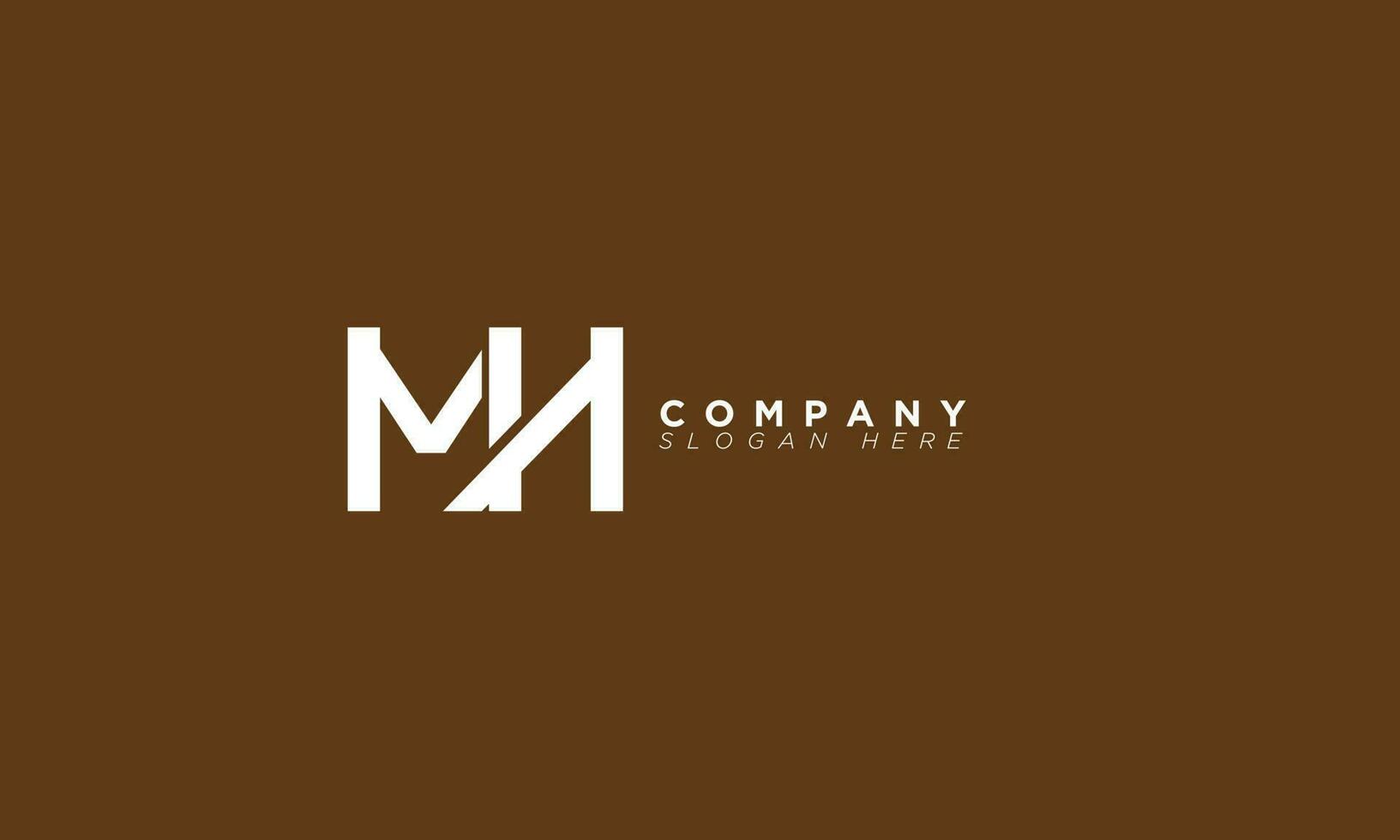 MH Alphabet letters Initials Monogram logo HM, M and H vector