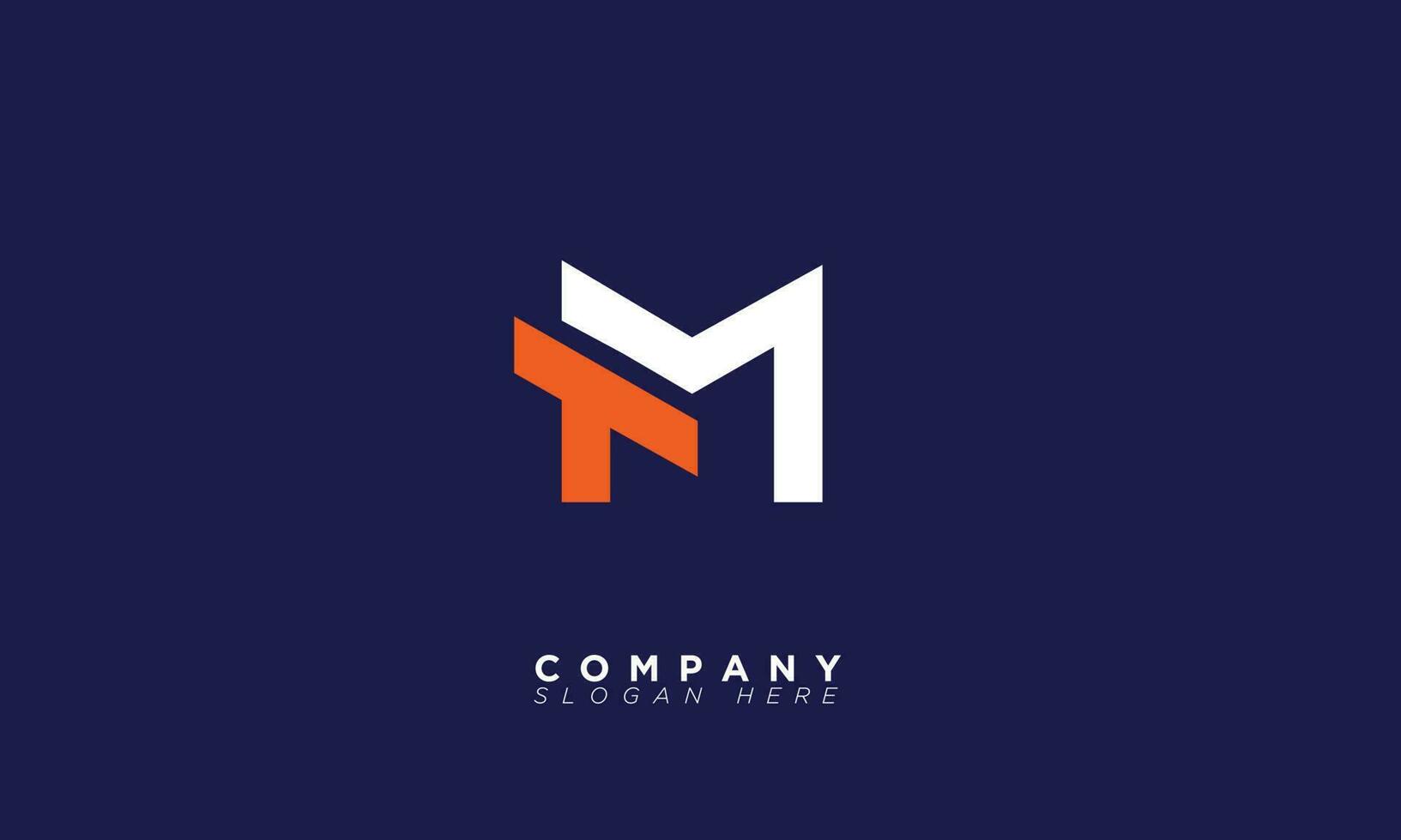 TM Alphabet letters Initials Monogram logo MT, T and M vector