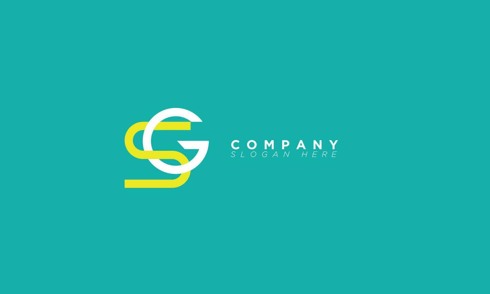 SG Alphabet letters Initials Monogram logo GS, S and G vector