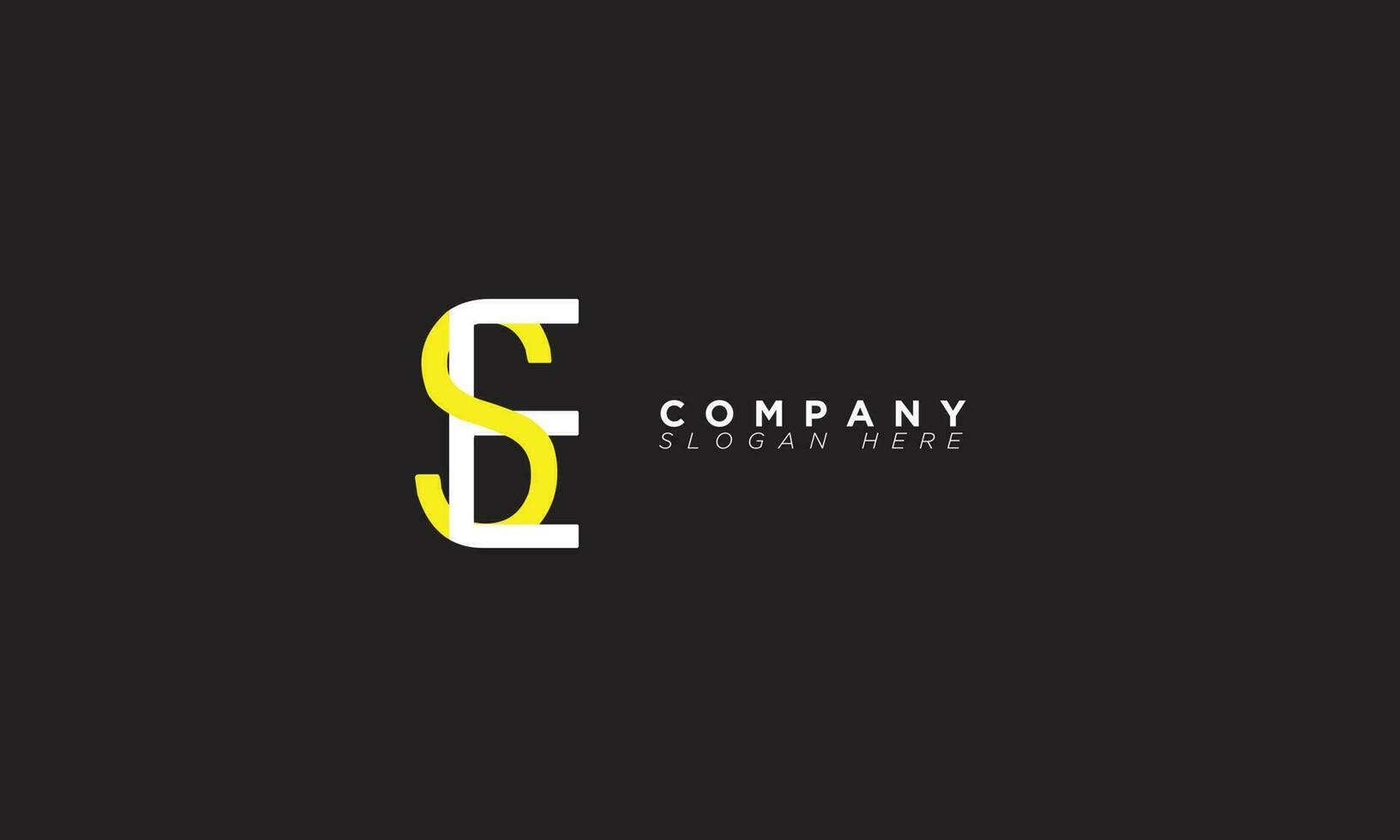 SE Alphabet letters Initials Monogram logo ES, S and E vector