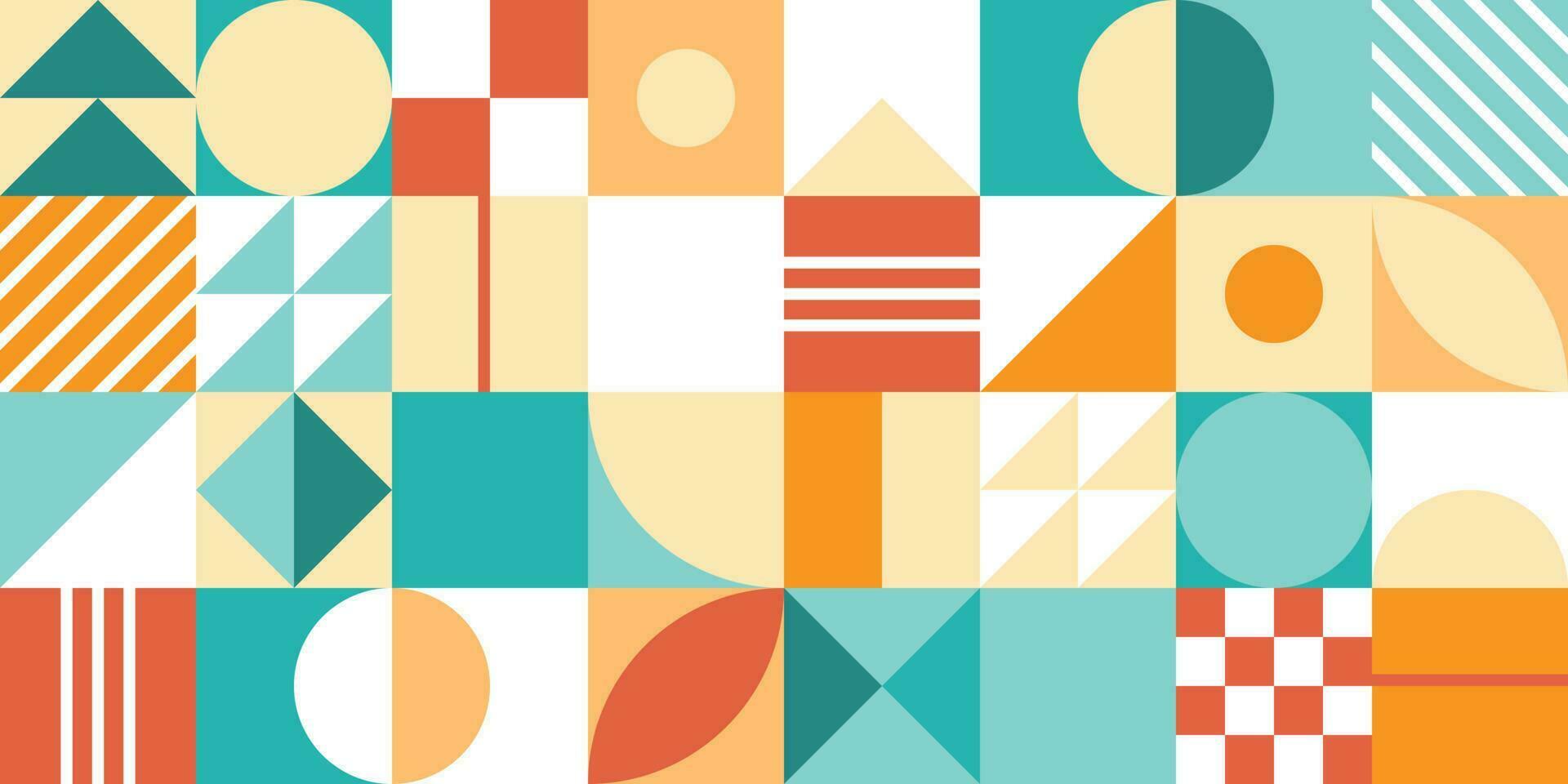 Abstract light geometric background in retro style vector