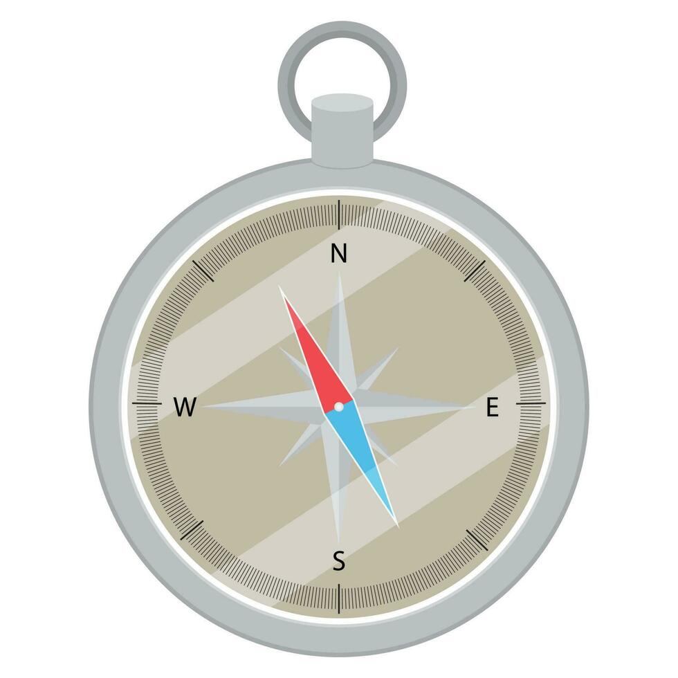 Device compass flat design vector