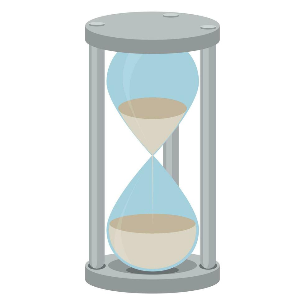 Sand glass isolated vector