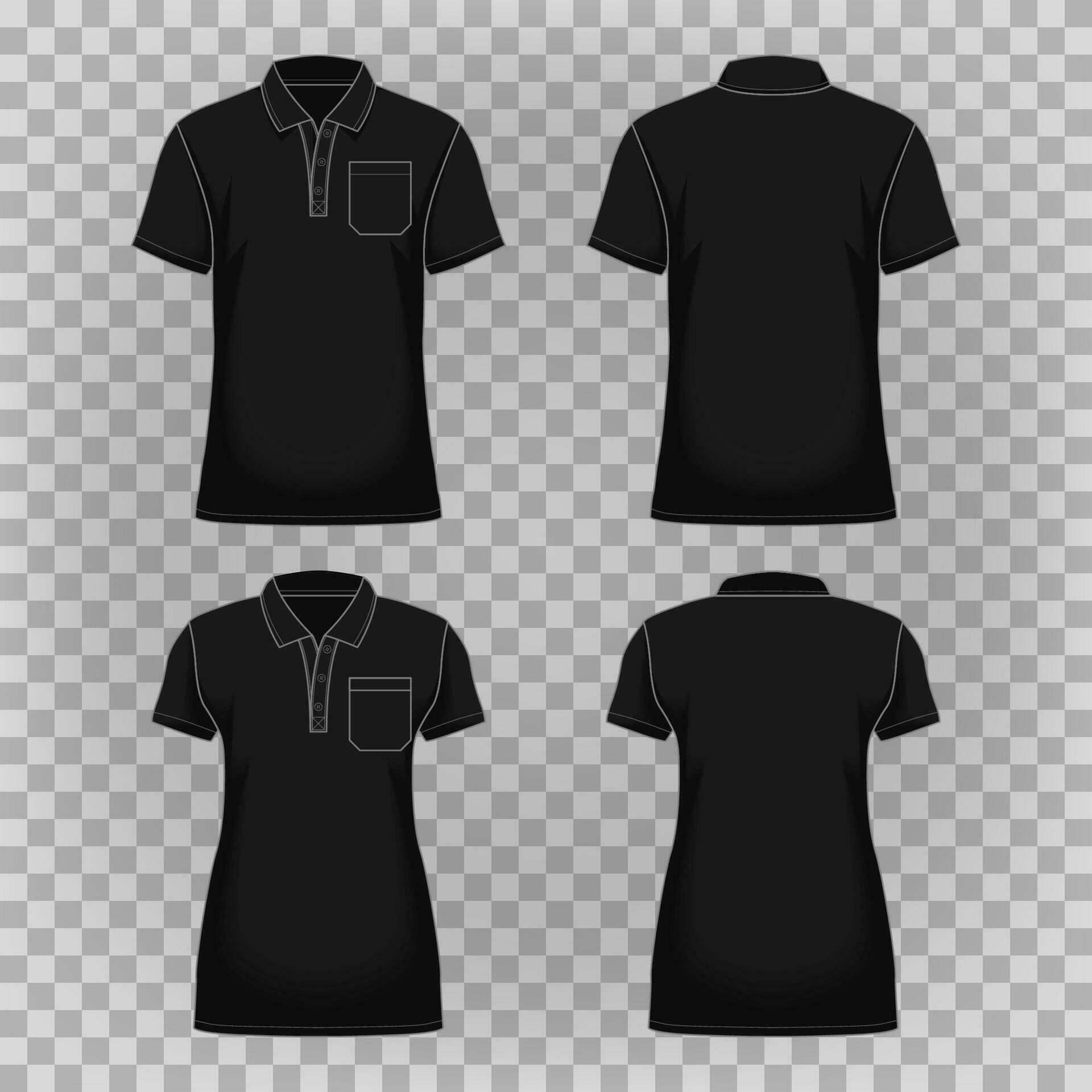 Outline Black Polo Shirt Template 23401479 Vector Art at Vecteezy