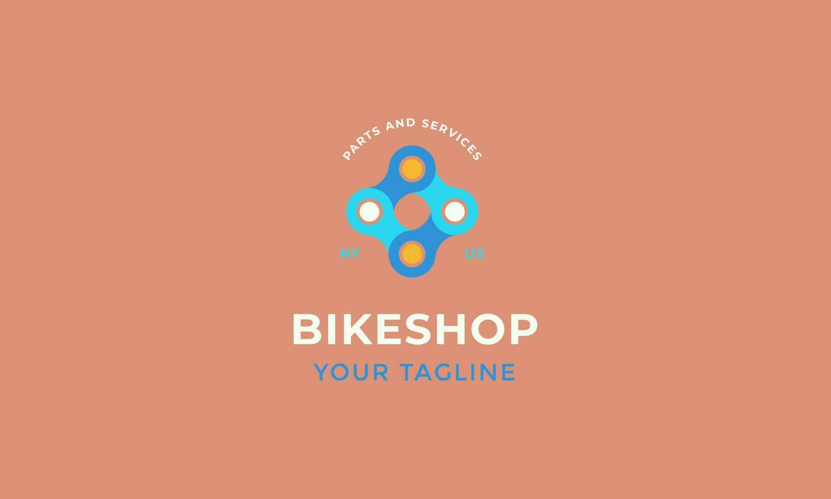 bicycle logo template vector flat design