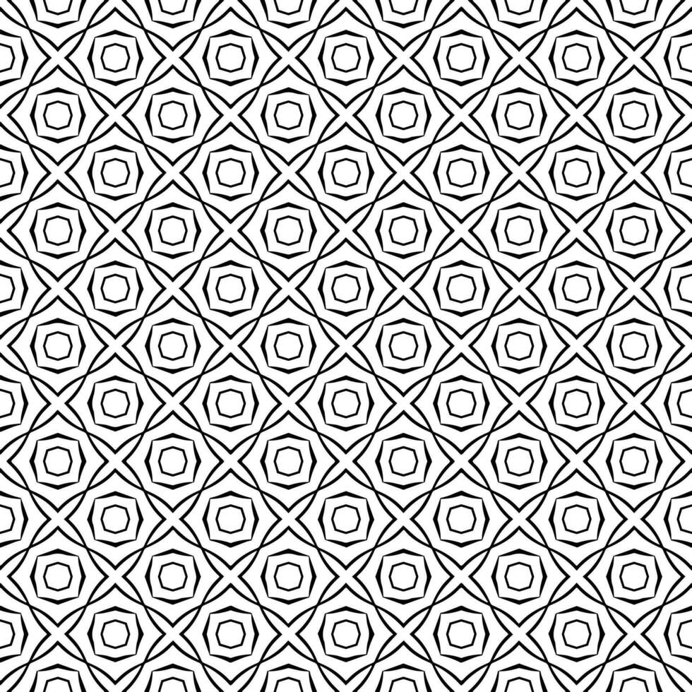 Black and white seamless pattern texture. Greyscale ornamental graphic design. vector