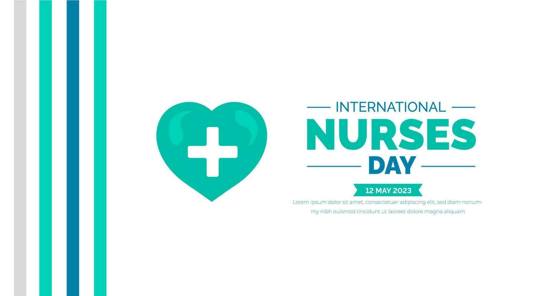International Nurses Day background or banner design template celebrated in 12 may. vector