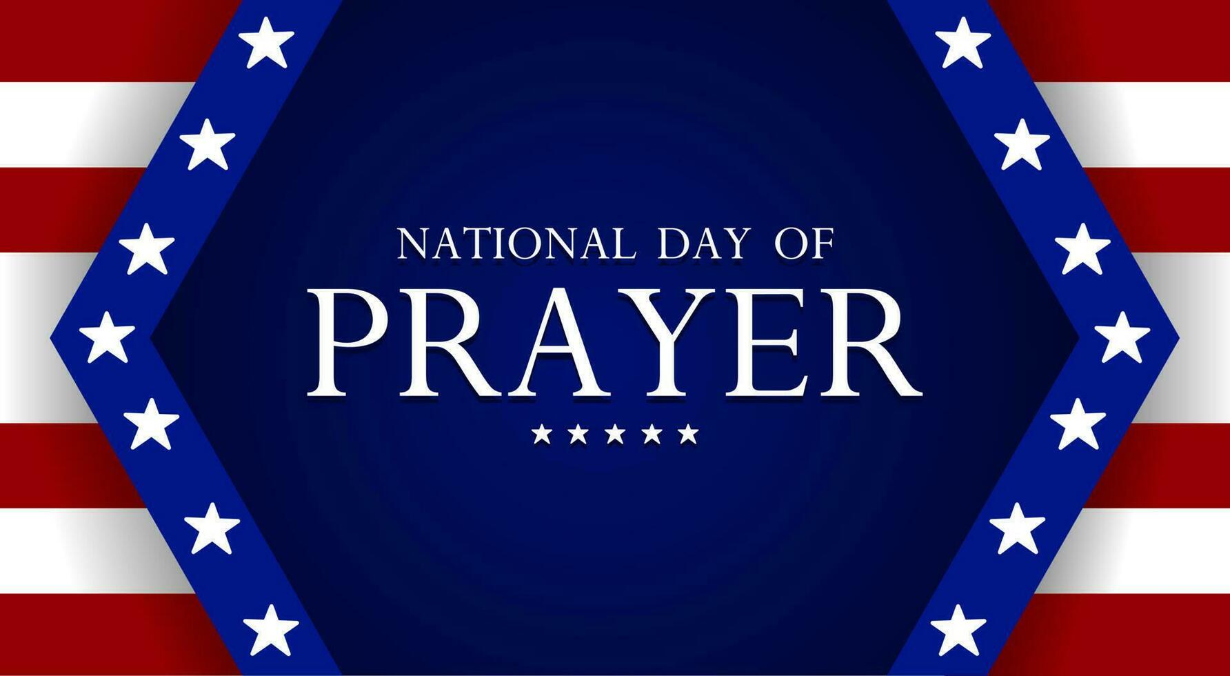 National day of prayer in United States. Suitable for Poster, Banners, background and greeting card. vector