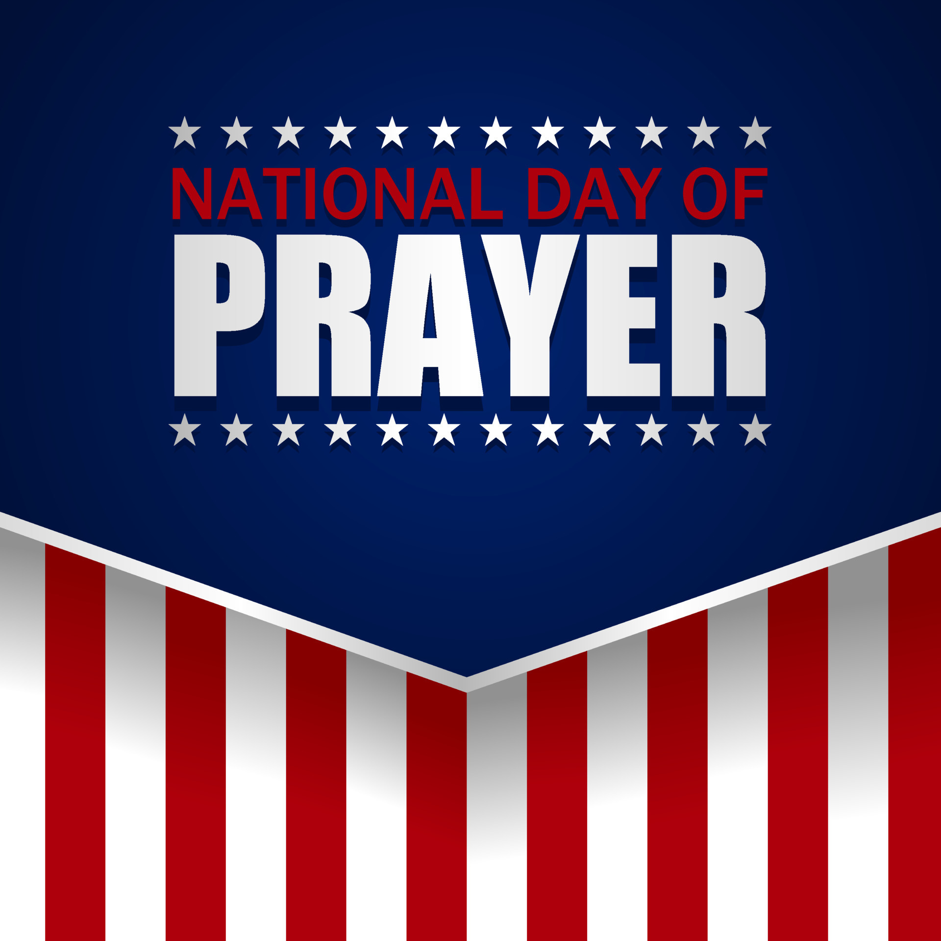 National day of prayer in United States. Suitable for Poster, Banners