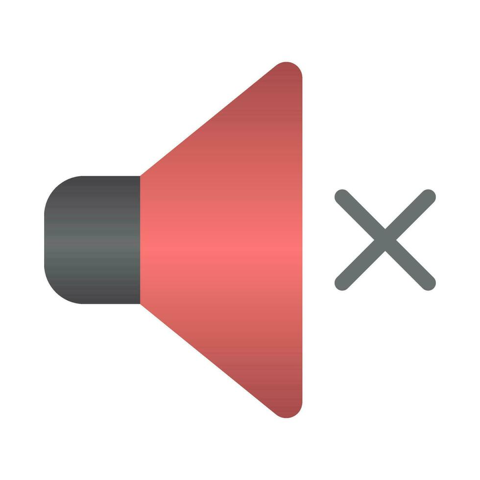 Mute Speaker Vector Icon