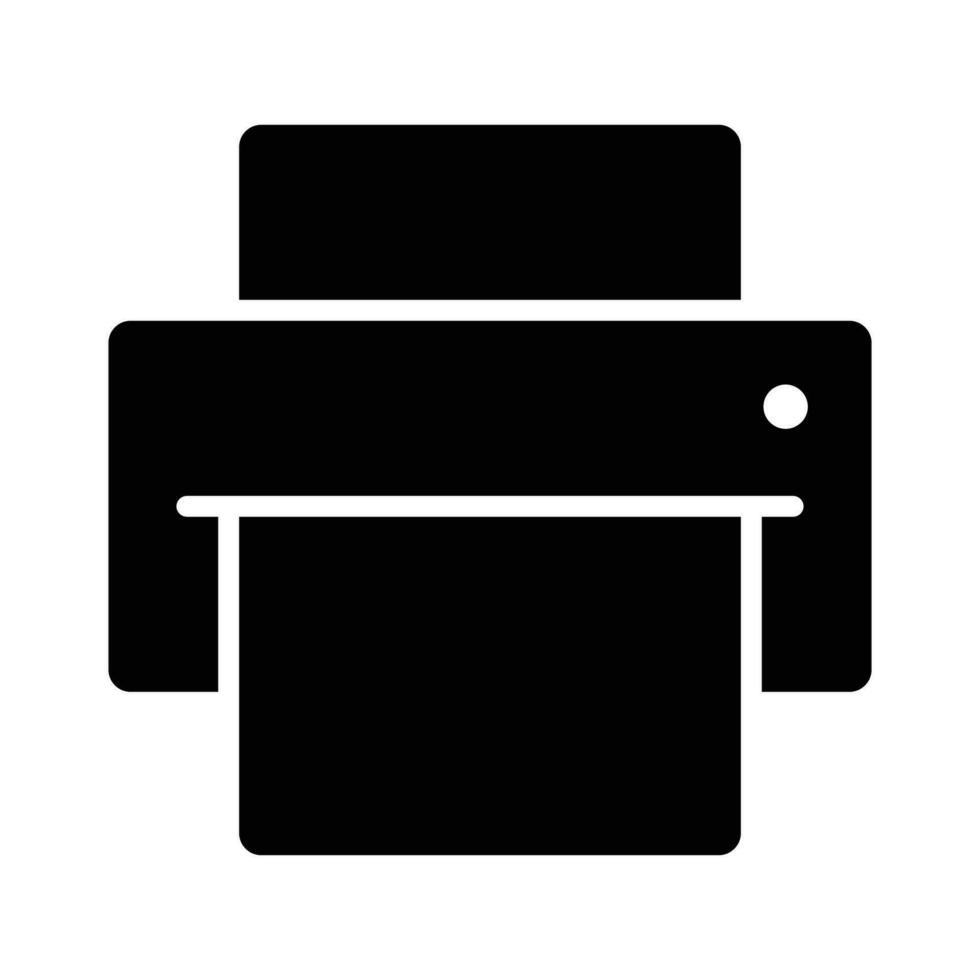 Printer black icon 23402427 Vector Art at Vecteezy