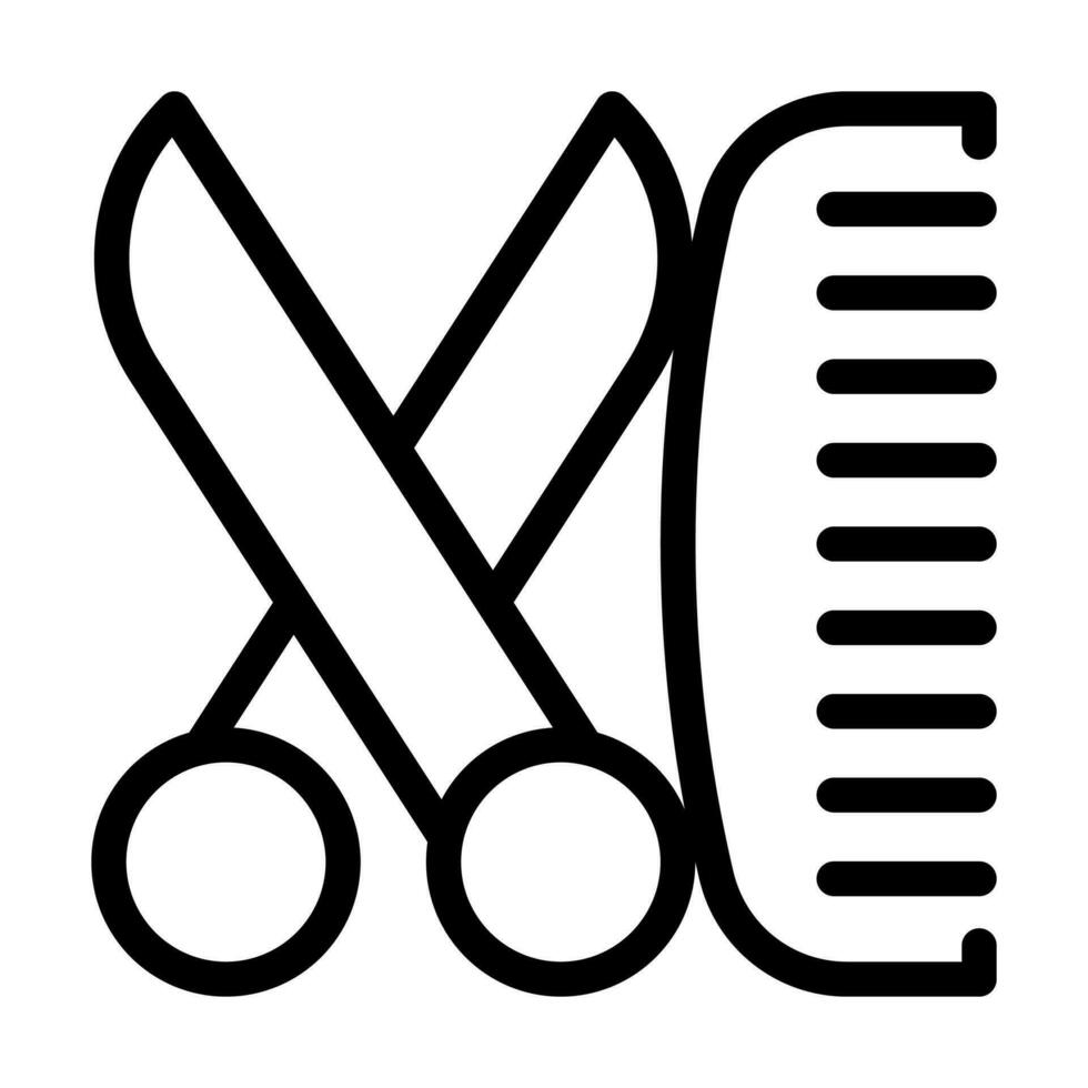 Barbero tienda icono vector