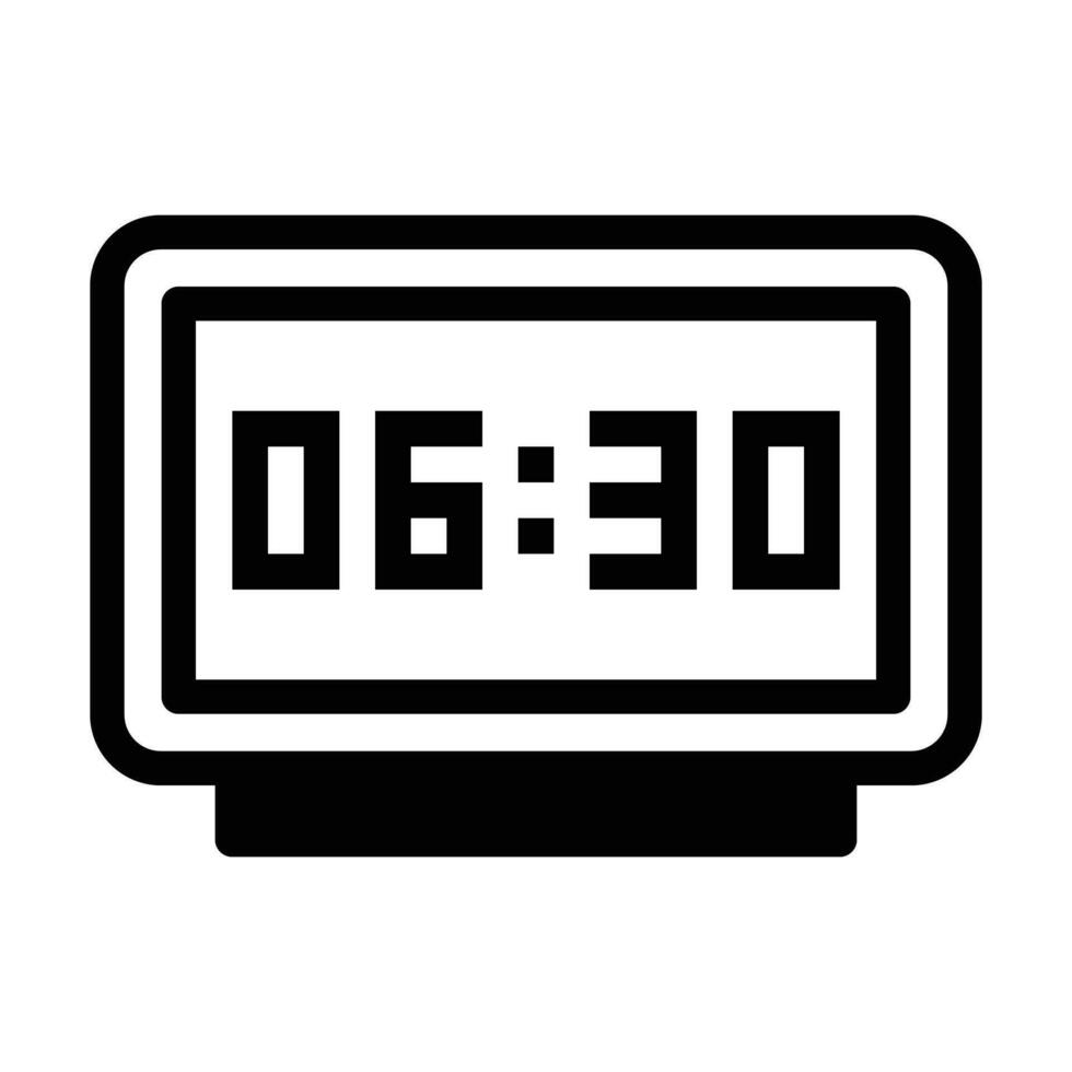 Digital clock vector