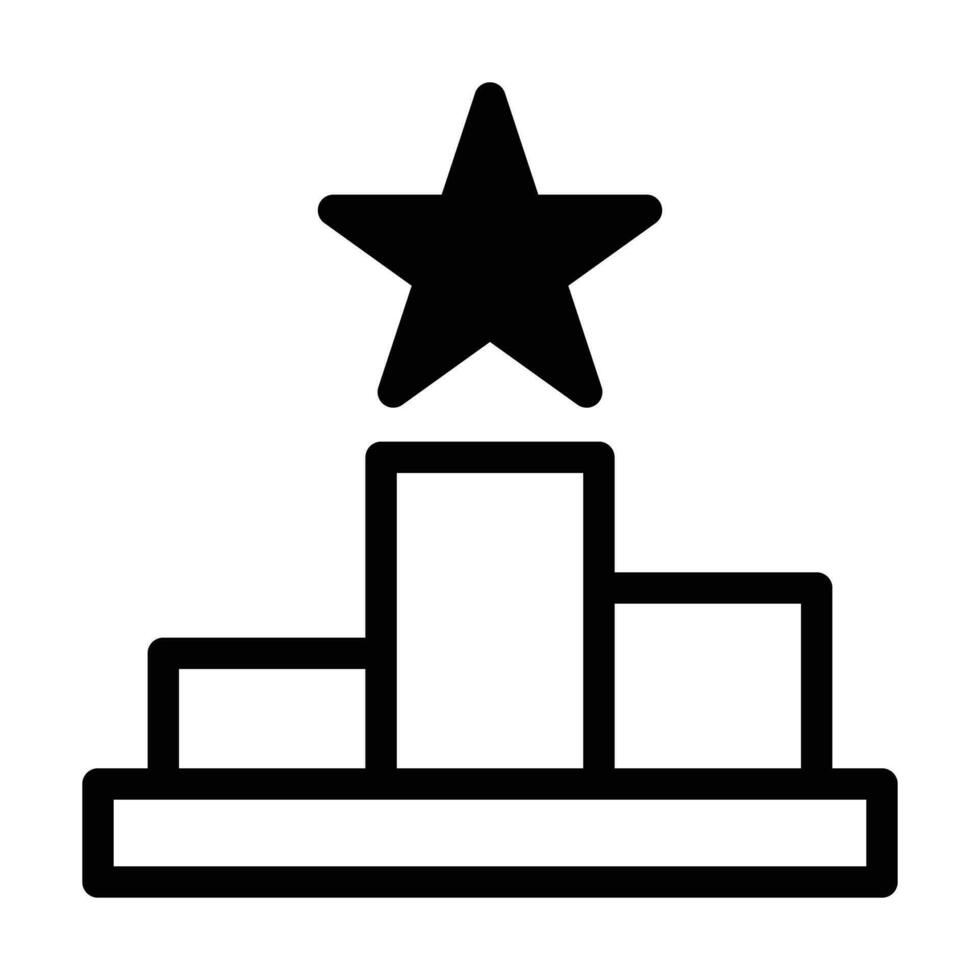 Champion podium icon vector