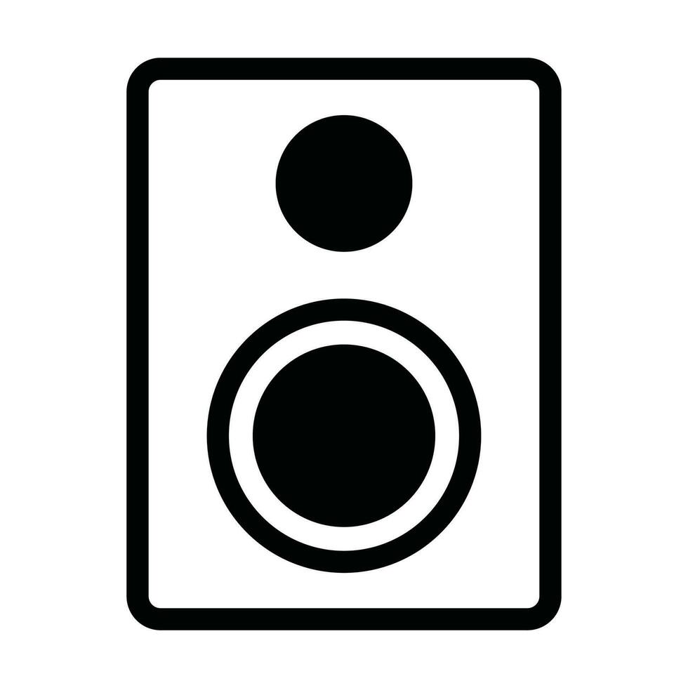 Speaker box icon vector