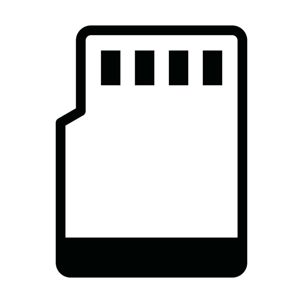 MicroSD vector icon