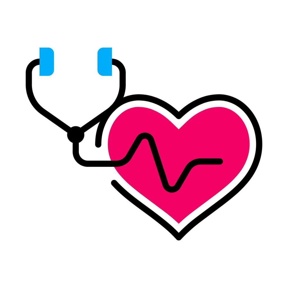 Heart Beat icon vector