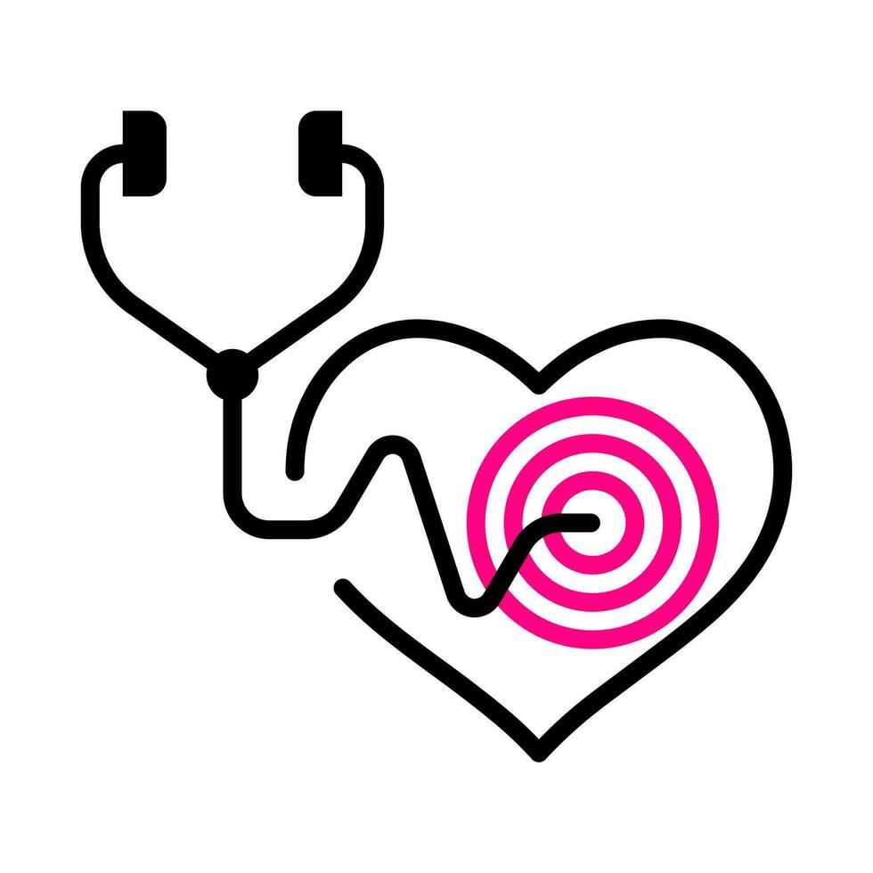 Heart Beat icon vector