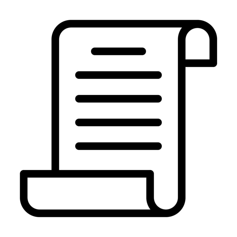 Invoice Outline Icon vector