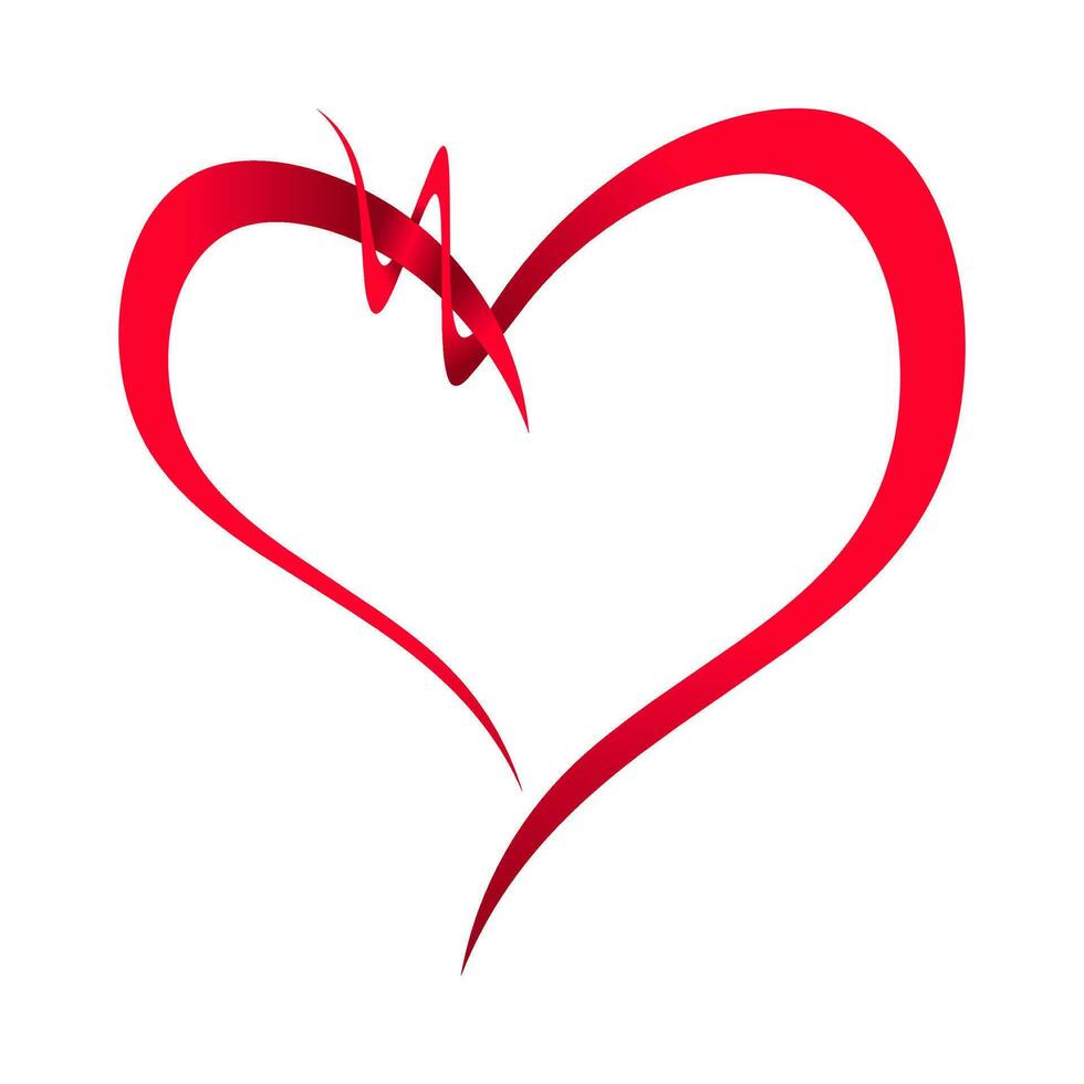 Red love vector icon