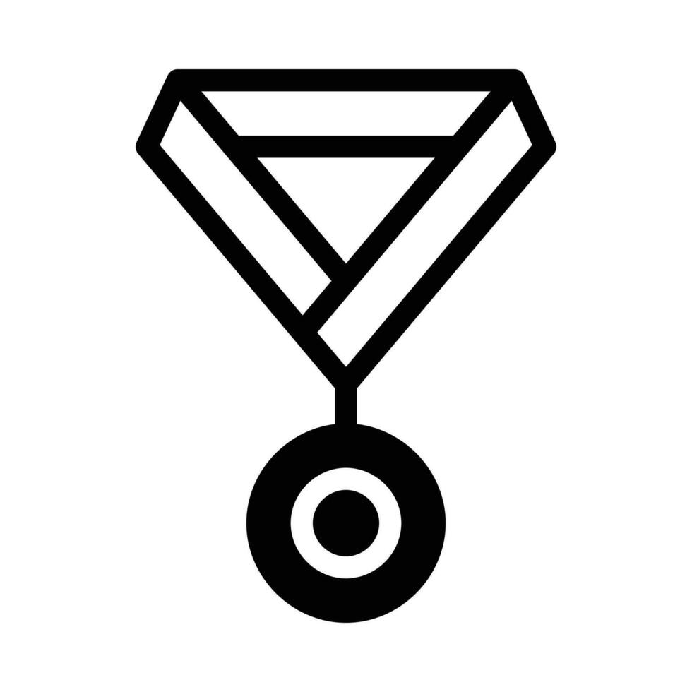 icono de medalla de campeón vector