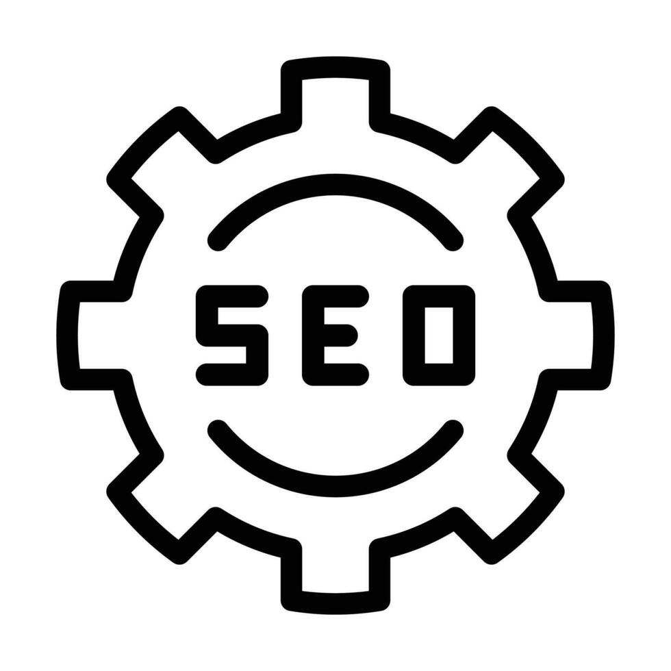 SEO setting icon vector