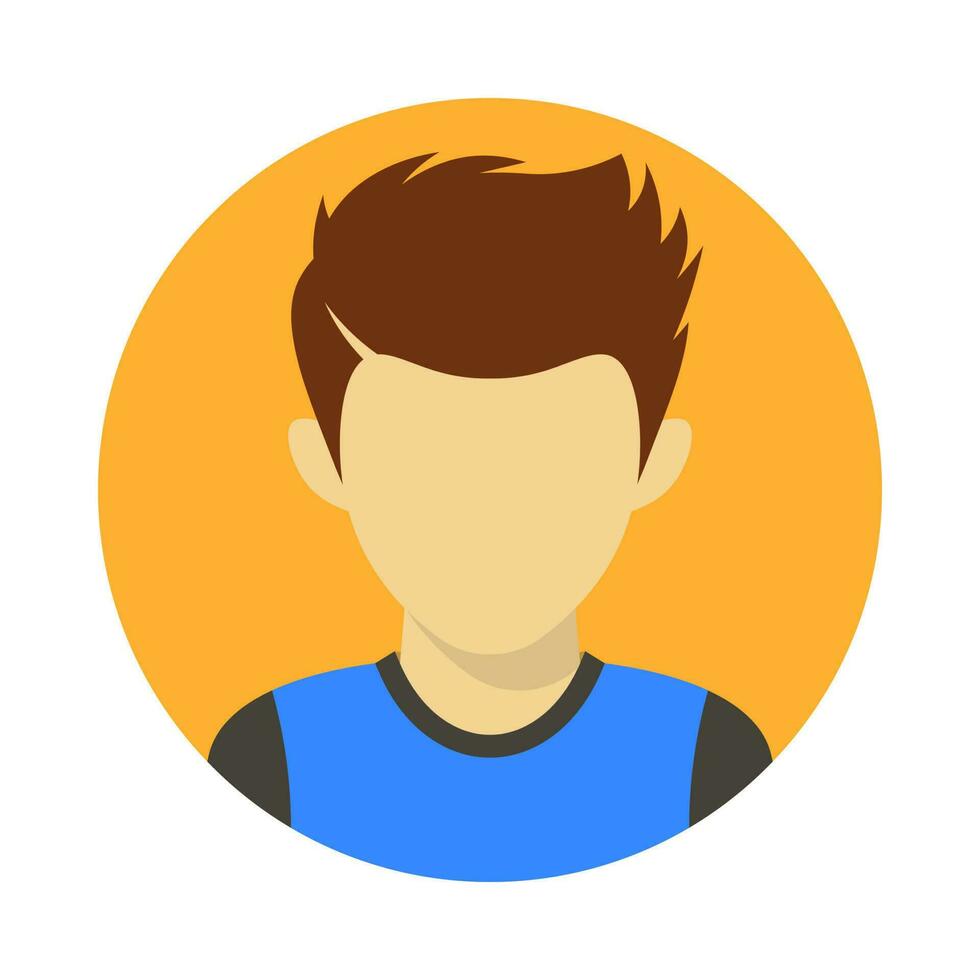 hombre avatar vector