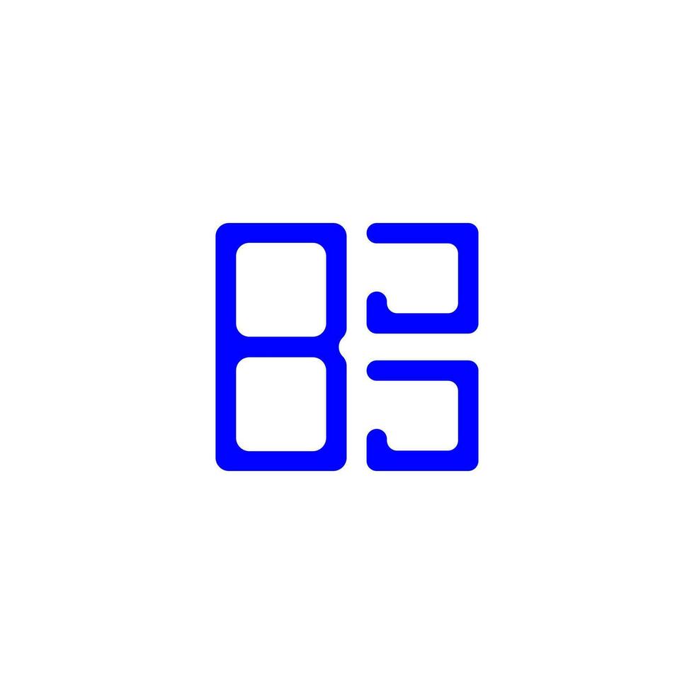 diseño creativo del logotipo de la letra bjj con gráfico vectorial, logotipo simple y moderno de bjj. vector