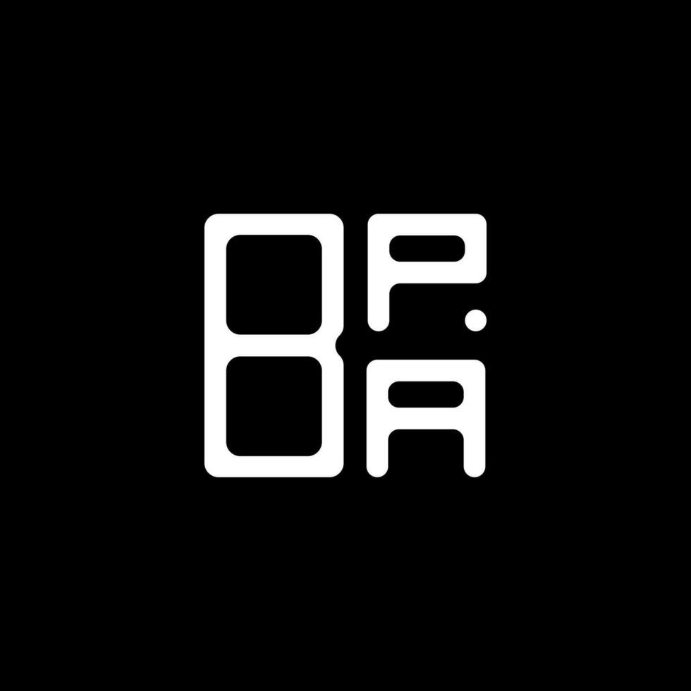BPA letter logo creative design with vector graphic, BPA simple and