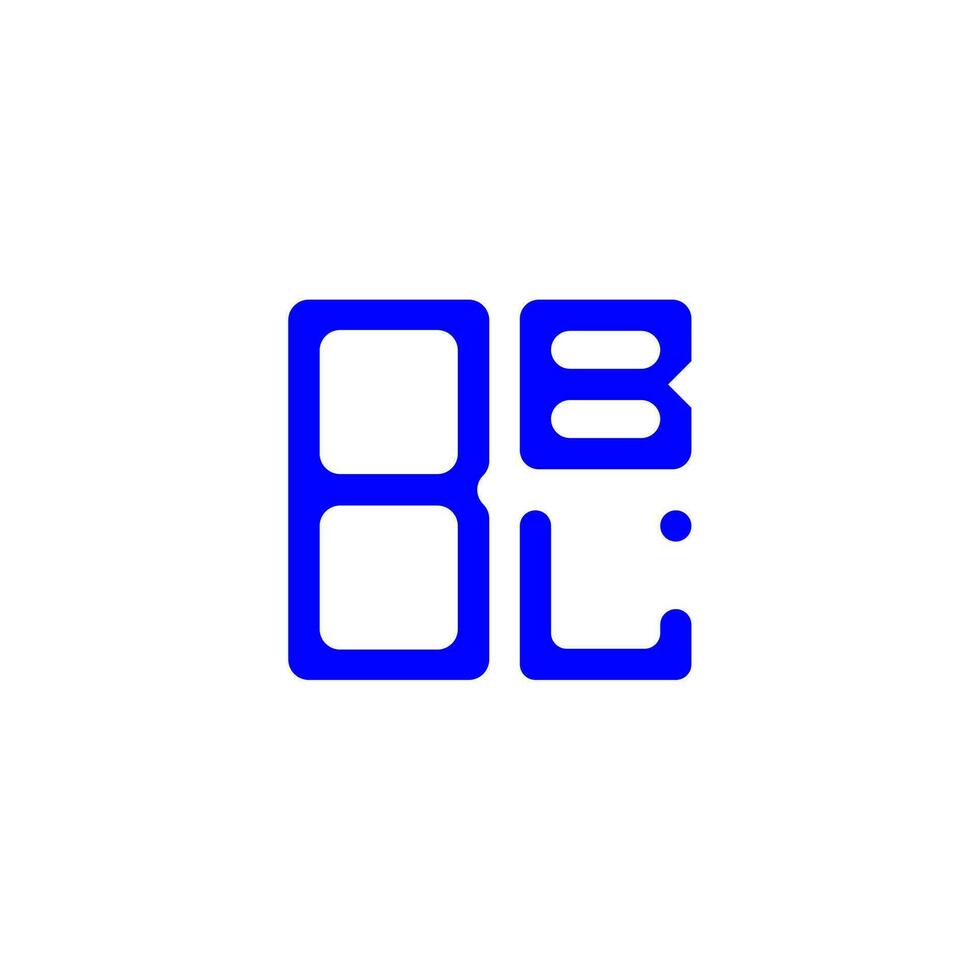 diseño creativo del logotipo de la letra bbl con gráfico vectorial, logotipo simple y moderno de bbl. vector