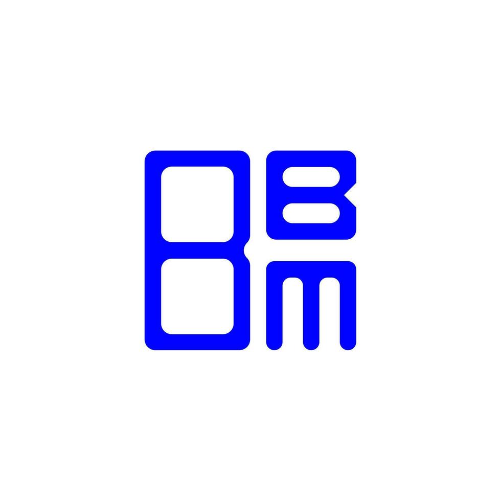 Diseño creativo del logotipo de la letra bbm con gráfico vectorial, logotipo simple y moderno de bbm. vector