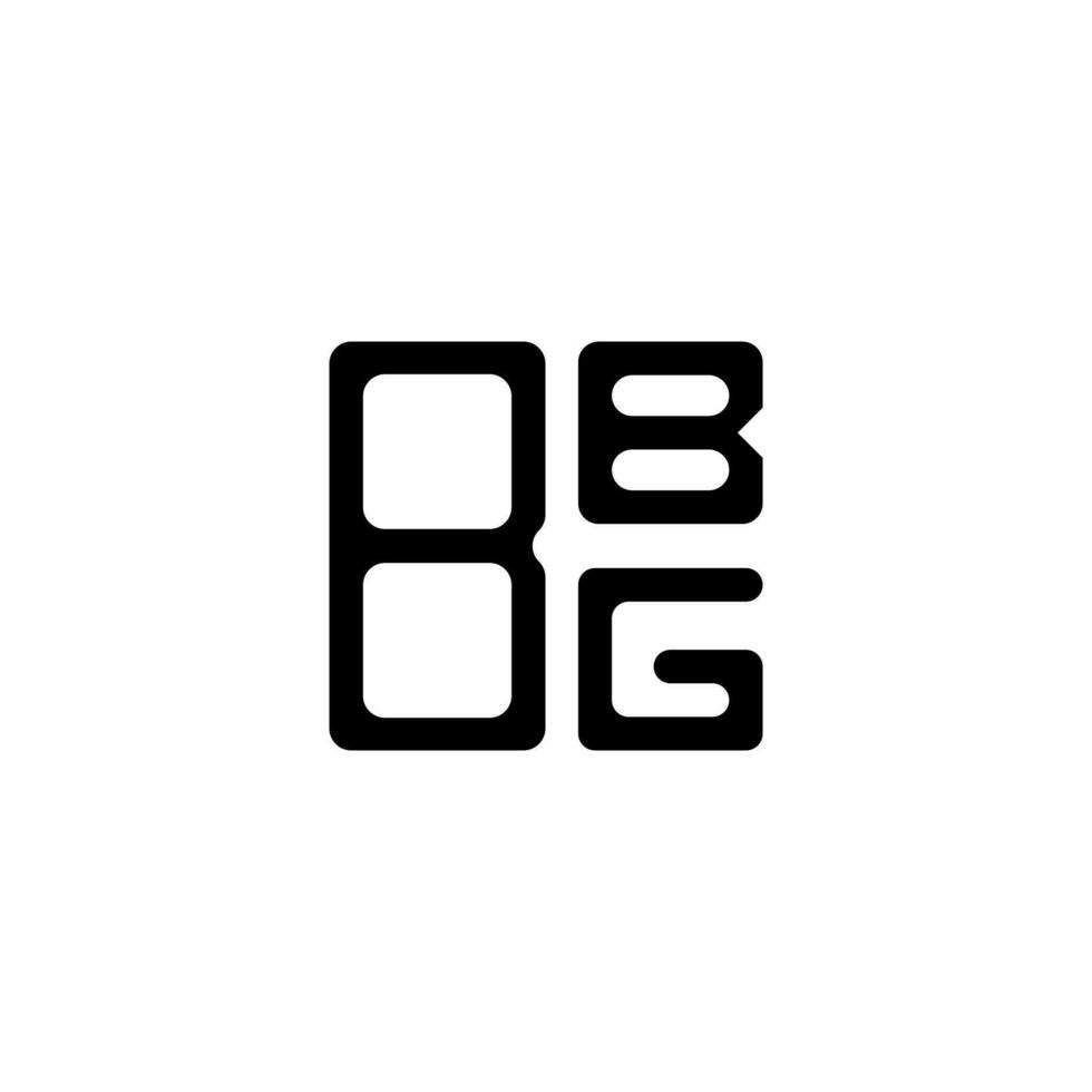 Diseño creativo del logotipo de la letra bbg con gráfico vectorial, logotipo simple y moderno de bbg. vector