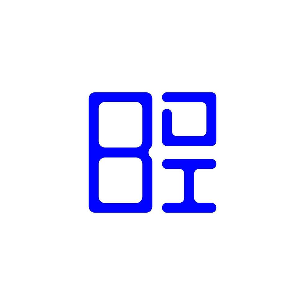 diseño creativo del logotipo de la letra bdi con gráfico vectorial, logotipo simple y moderno de bdi. vector