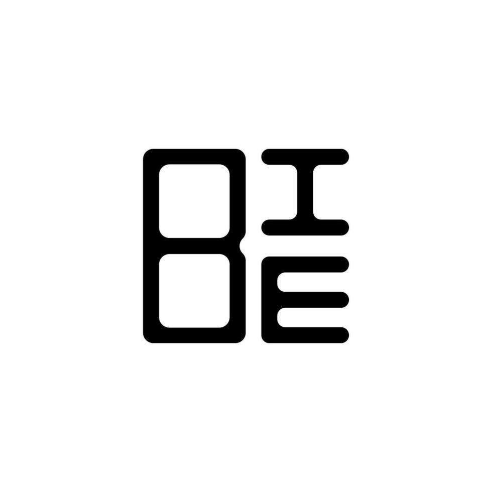 diseño creativo del logotipo de la letra bie con gráfico vectorial, logotipo simple y moderno. vector