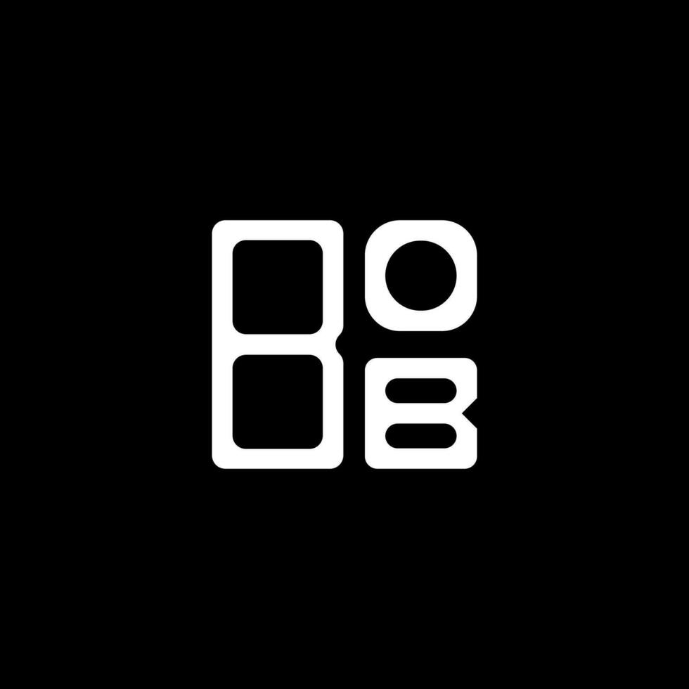 BOB letter logo creative design with vector graphic, BOB simple and modern logo.
