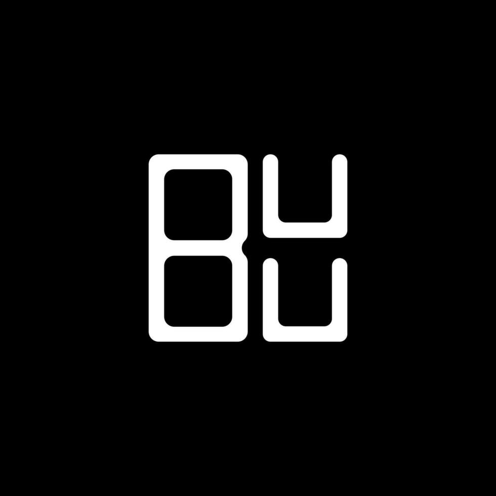 diseño creativo del logotipo de la letra buu con gráfico vectorial, logotipo simple y moderno de buu. vector