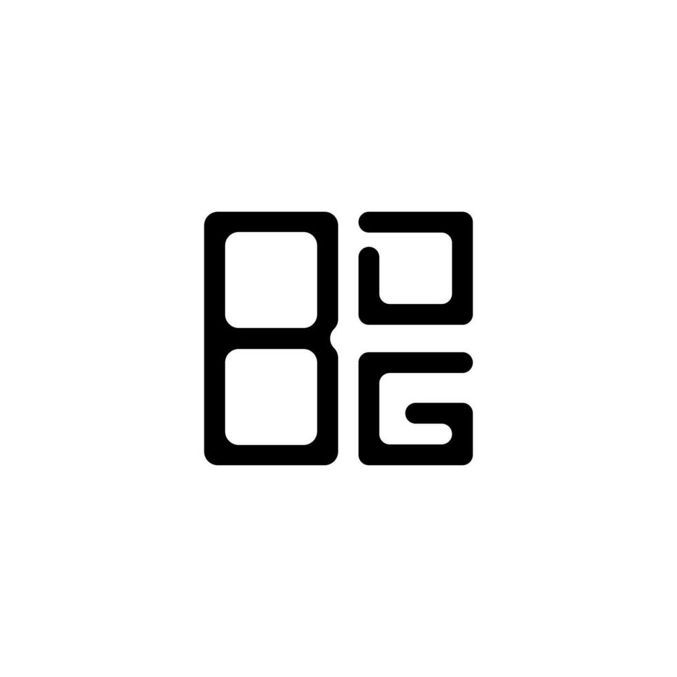 diseño creativo del logotipo de la letra bdg con gráfico vectorial, logotipo bdg simple y moderno. vector