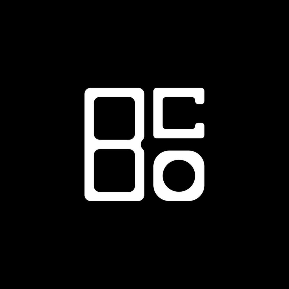 Diseño creativo del logotipo de la letra bco con gráfico vectorial, logotipo simple y moderno de bco. vector