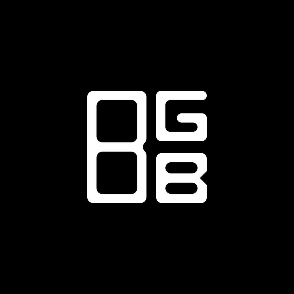 Diseño creativo del logotipo de la letra bgb con gráfico vectorial, logotipo simple y moderno de bgb. vector