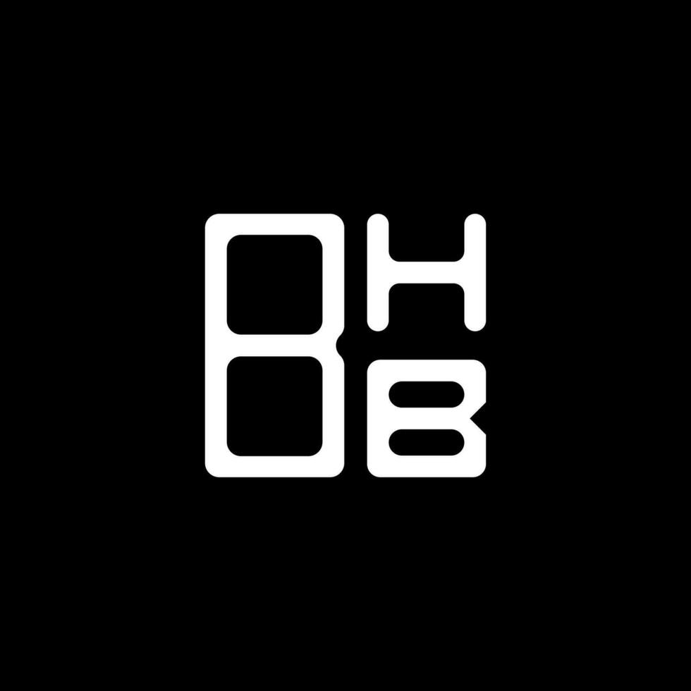 Diseño creativo del logotipo de la letra bhb con gráfico vectorial, logotipo simple y moderno de bhb. vector