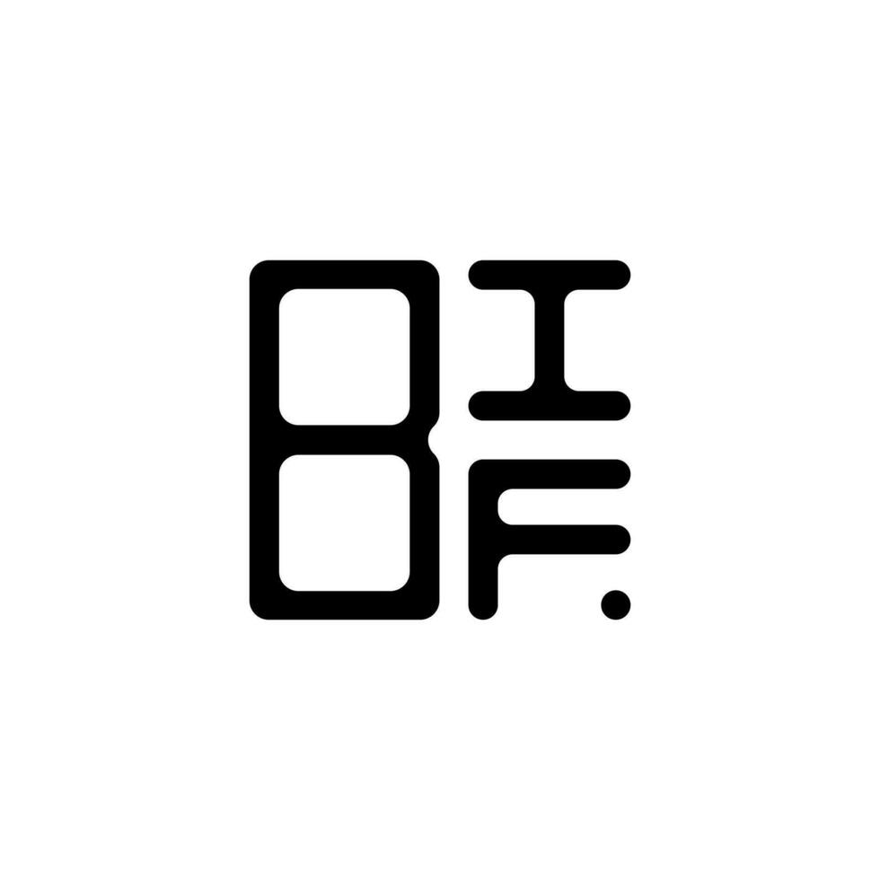 diseño creativo del logotipo de la letra bif con gráfico vectorial, logotipo simple y moderno de bif. vector