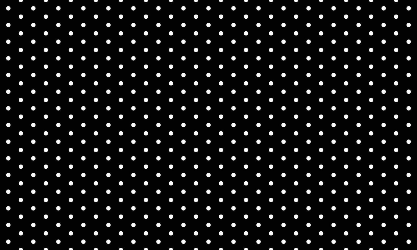 abstract seamless white polka dot with black bg. vector