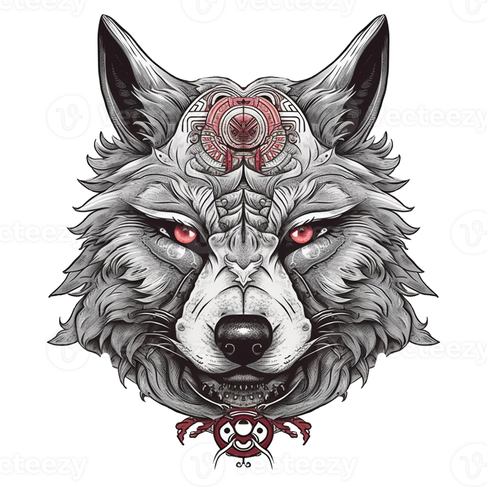 Illustration 2d Hund ai generieren png