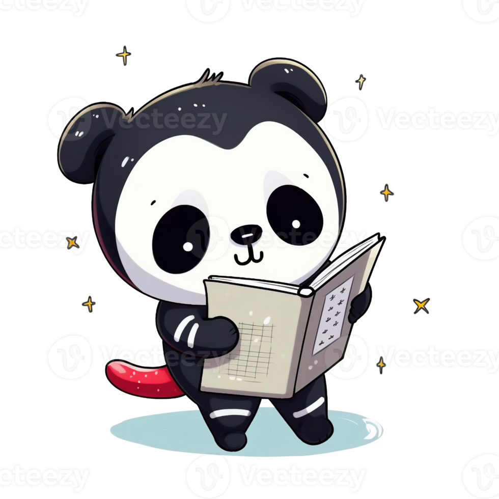 Illustration 2D sticker character design ai generate png