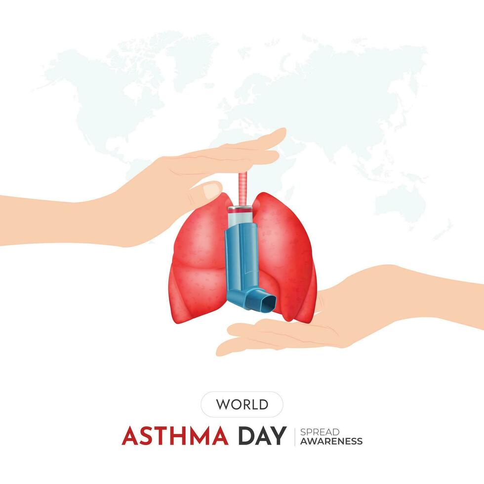World Asthma Day Social Media Post vector