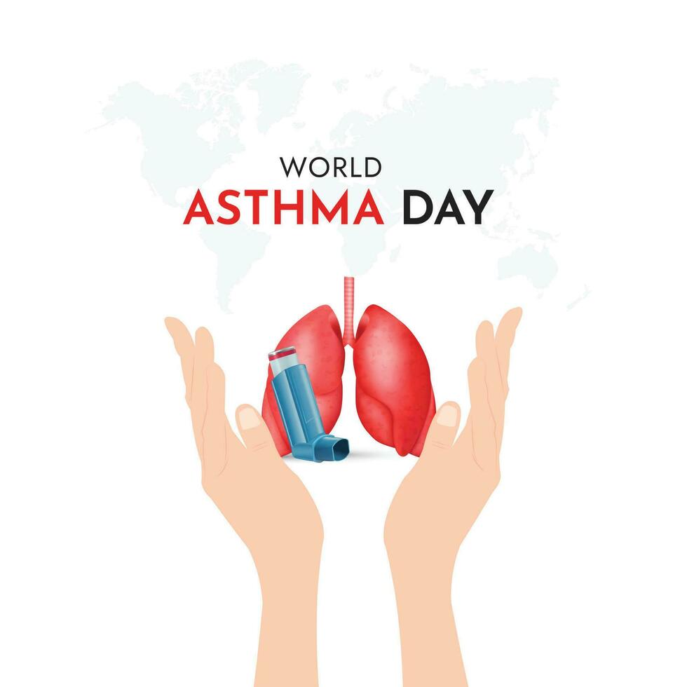 World Asthma Day Social Media Post vector