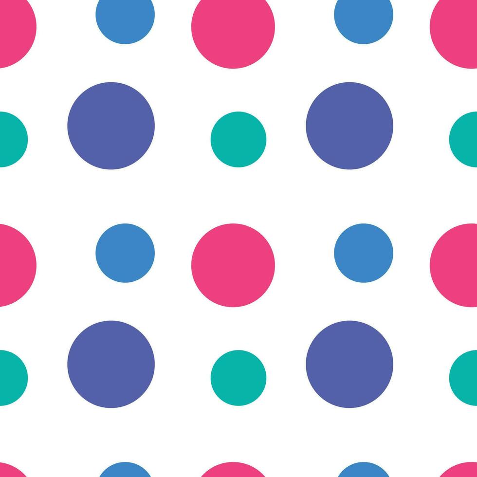 Polka dot colorful seamless pattern background for cover, poster, presentation, card, wrapping and design vector