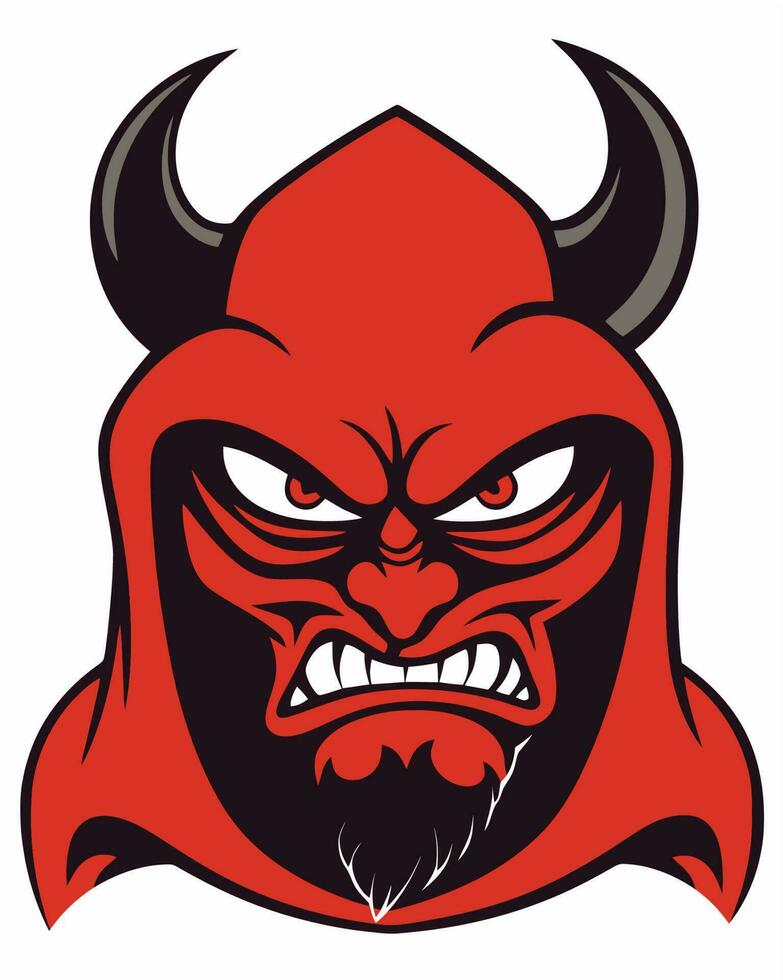 Red cartoon devil 23404228 Vector Art at Vecteezy