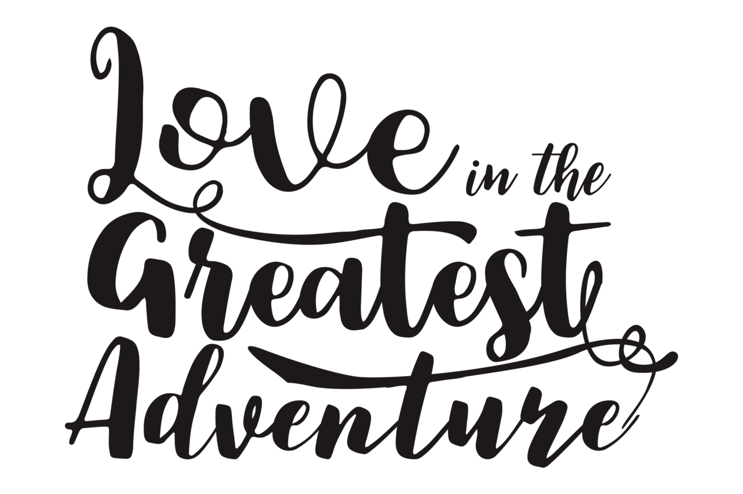 Adventure Quote - Love in the Greatest Adventure png